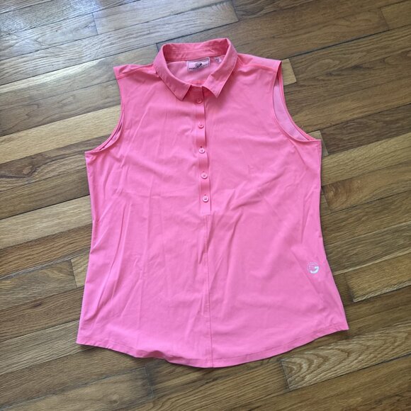 ForayGolf Tops - Foray Golf Women's Polo Sleeveless Top Laser Cut Back Active Size M